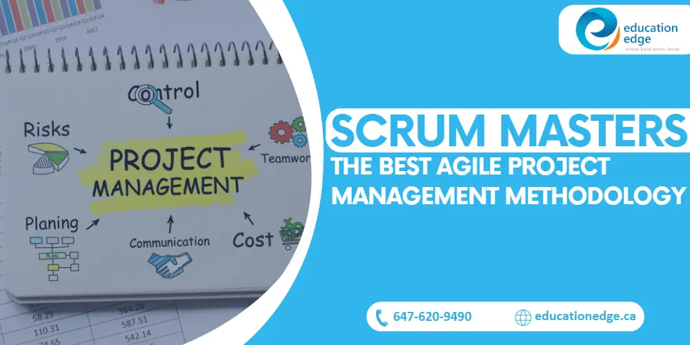 Visual representation of project management elements the key components managed by Scrum Masters in an agile methodology.