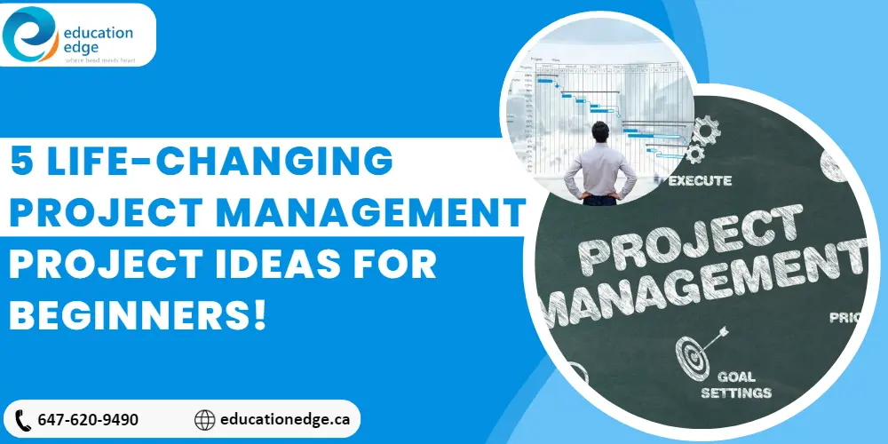 Infographic listing 5 life-changing project management ideas for beginners, 