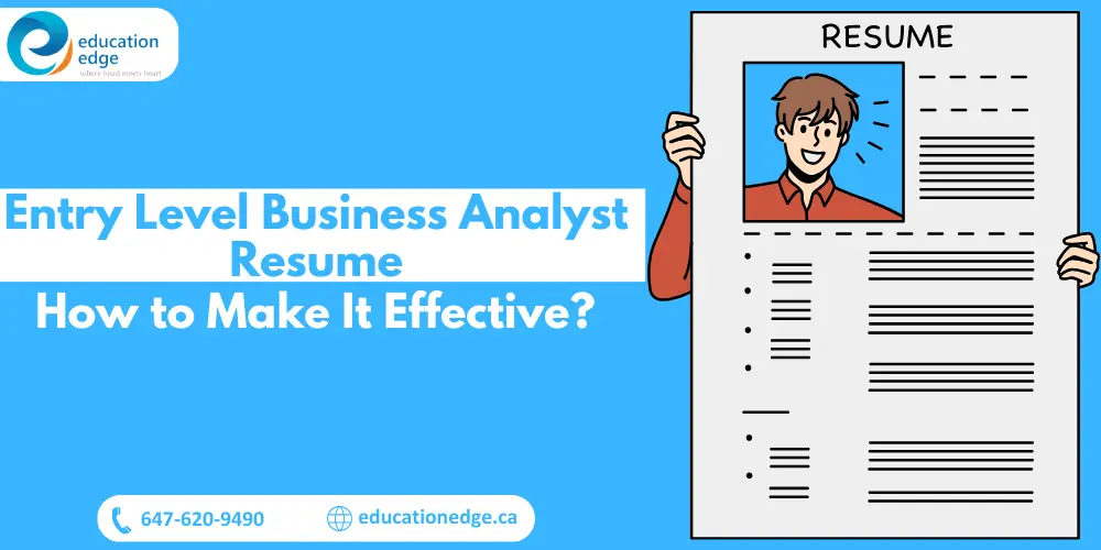 Example of an entry level business analyst resume, showing a smiling applicant and structured layout, demonstrating how to create an effective resume for business analyst roles.