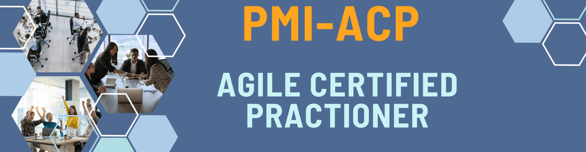 Blue and White Geometric Professional Photo Corporate Office Welcome to our Team Banner