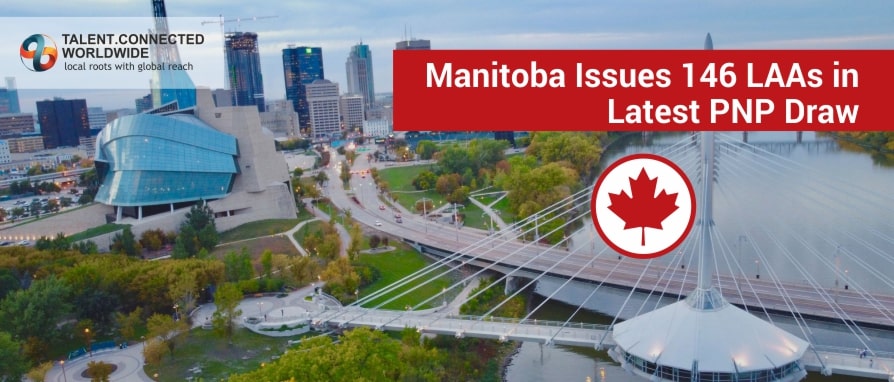 Manitoba issues 146 LAAs in the latest PNP Draw 1 Manitoba issues 146 LAAs in Latest PNP Draw