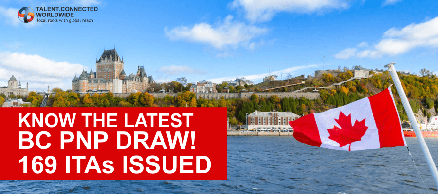 Know the Latest BC PNP Draw- 169 ITAs Issued