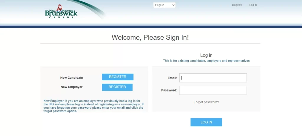 New Brunswick Express Entry Stream 2 INB-Portal